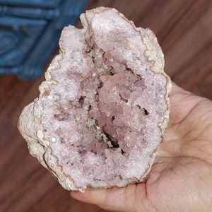 Pink Amethyst Geode Crystal 612 grams